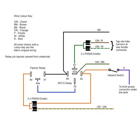 Wiring Diagram For Motorcycle Hazard Lights Wiring Diagram