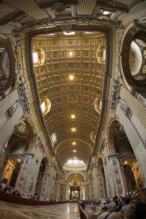 St Peters Peters Basilica Interior Dome License Image