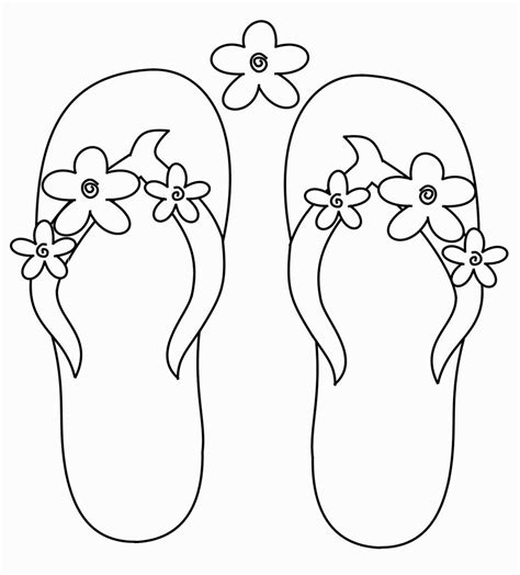 Flip Flop Coloring Page Summer Coloring Pages Coloring Pages Flip