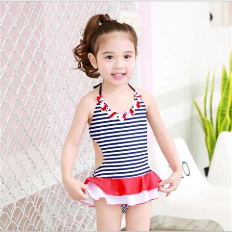 Buy New Childrens Sun Protection Swimsuit Cute Girl