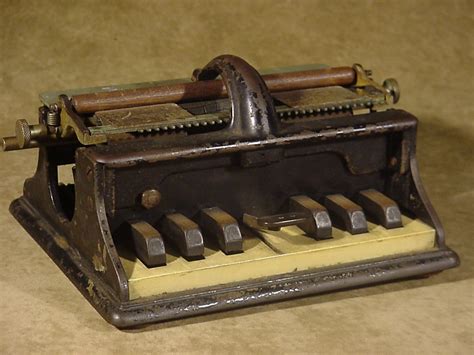Antique Hall Braille Typewriter One Of The First 100 Produced Ever Cast Iron Ebay