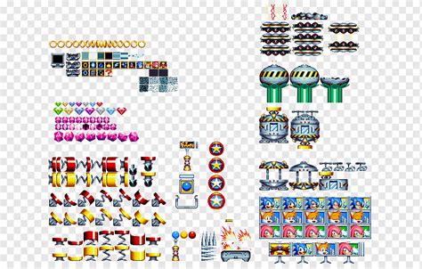 Sonic Mania Sprite Pixel Art Sonic The Hedgehog 3 Misc Objects Text