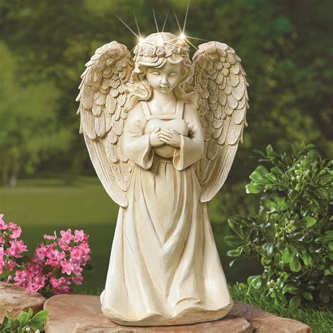 Heartfelt Solar Lighted Angel Garden Statue Collections Etc Angel