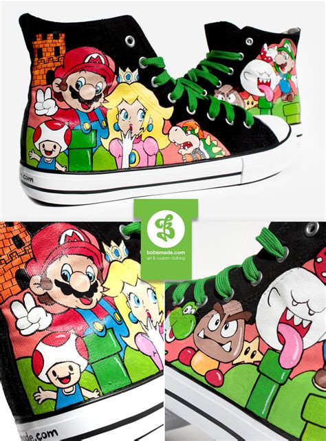 Super Mario Shoes By Bobsmade On Deviantart