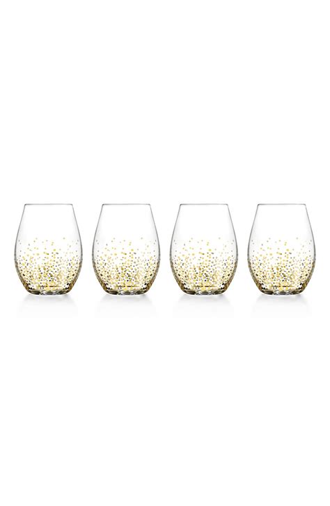 American Atelier Daphne Set Of 4 Stemless Wine Glasses Nordstrom