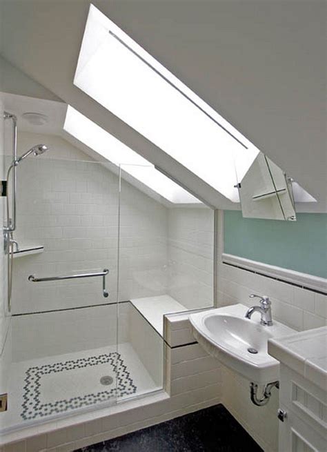 Small Attic Bathroom Sloped Ceiling Bathroom Vge