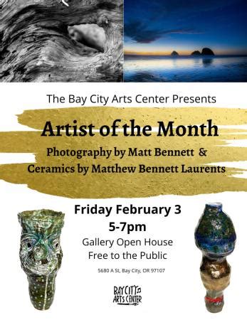 Bay City Arts Center February Artists Of The Month Gallery Reception