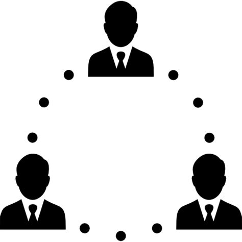 Networking Circles Business Scheme Connection People Network Icon