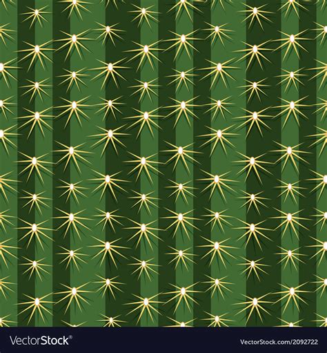 Cactus Cacti Plant Texture Seamless Pattern Vector Image