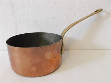 French Antique Copper Pot With Brass Handle Circa 1900s Copper Pots