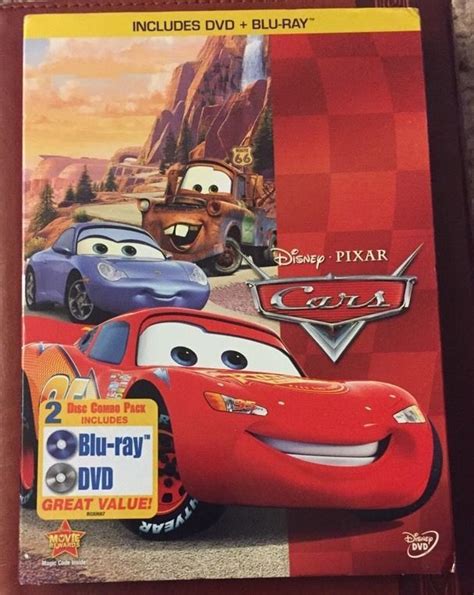 Sealed Disney Pixar Cars Blu Ray Blue Ray Dvd 2 Disc Set Disney
