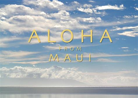 Aloha From Maui Photograph By James Temple Fine Art America