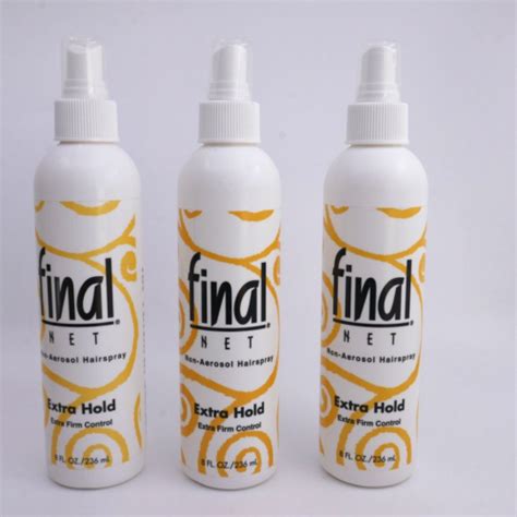 3 Final Net Hairspray All Day Hold Extra Hold Unscented 8 Fl Oz