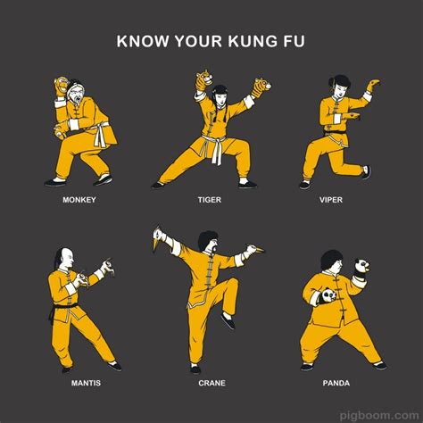 Know Your Kung Fu Artworks And Illustrations Shop Pigboom Designed T