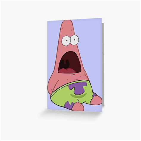 Patrick Surprised Meme Greeting Card For Sale By One Lonely Boy