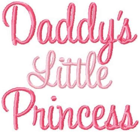 daddy s little princess embroidery designs instant etsy