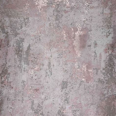 Exposed Metallic Industrial Texture Blushrose Gold 50105 Wallpaper Sales