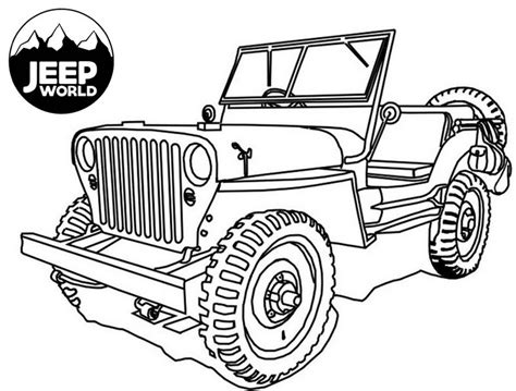 Monster Jeep Coloring Pages