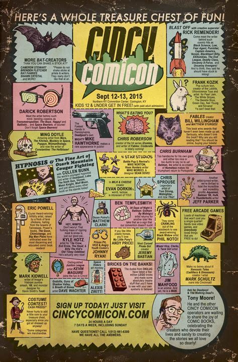 This Poster For The Cincy Comicon Pays Homage To Old Comic Book Ads
