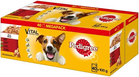 The fact that it contains organic vegetables and meats shows the strong ethics behind the dog food brand, and also explains why dogs love it so much. Pedigree Vital Protection In Jelly LUCKY DIP 100g ...