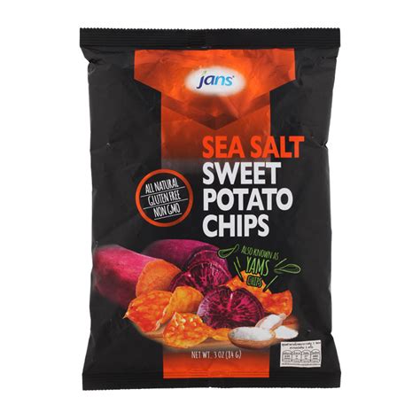Jans Sea Salt Sweet Potato Chips 84g Tops Online