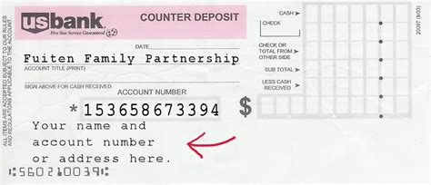 If you are using a banks blank deposit slip then you need to write in your name and account number at the top of the slip. us bank deposit slip Most Effective Ways To Overcome Us