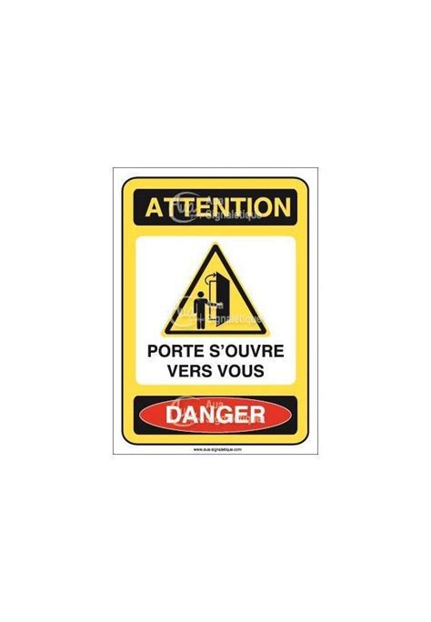 Panneau Attention Porte S Ouvre Vers Vous Danger Ai 21573 Hot Sex Picture