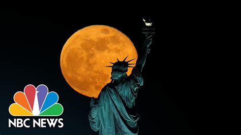 The Last Supermoon Of 2020 Shines In The Night Sky Nbc News Youtube
