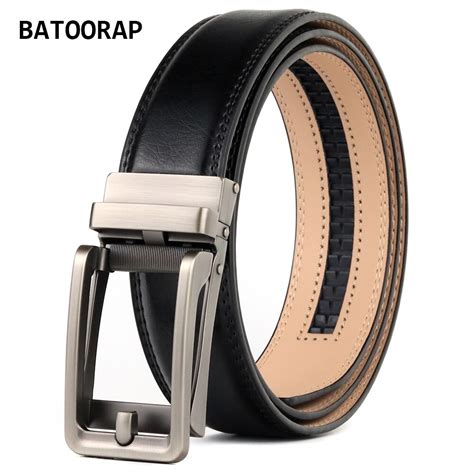 Leather Belt Automatic Black Belt Automatic Leather Belt Batoorap