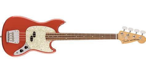 Fender Vintera 60s Mustang Bass Fiesta Red Uk