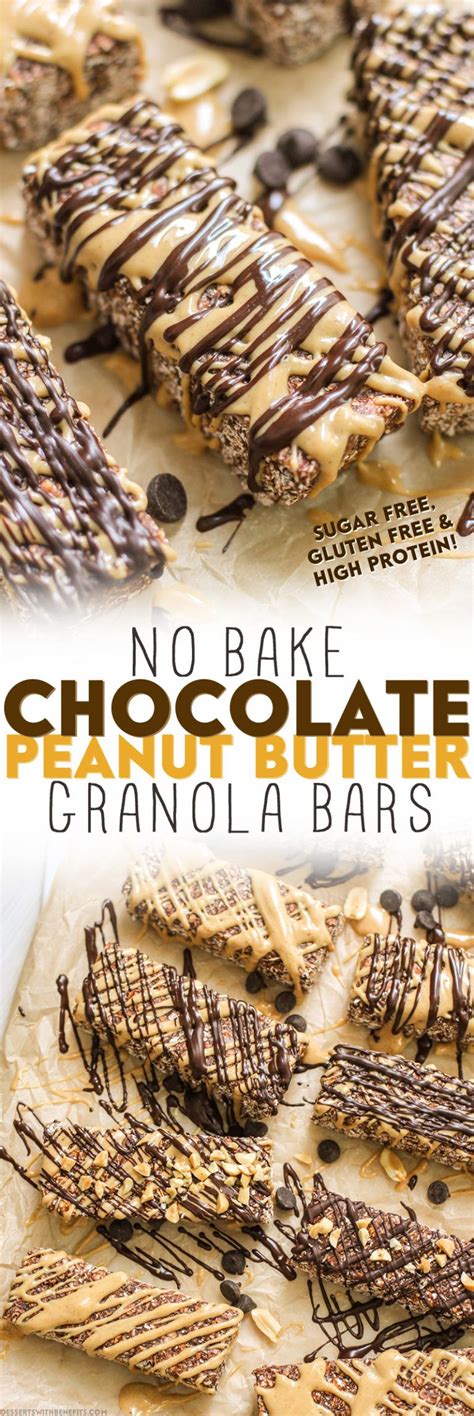 1 cup dates, pitted condiments 1/4 this recipe takes just five minutes of prep time and adds 4 g of fiber to your meal for just a few extra calories. Healthy No-Bake Chocolate Peanut Butter Granola Bars | Recipe | High protein peanut butter ...