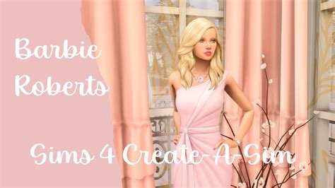 The Sims 4 Barbie Roberts Create A Sim Youtube