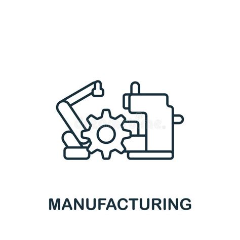 Manufacturing Icon Line Simple Industry 40 Icon For Templates Web