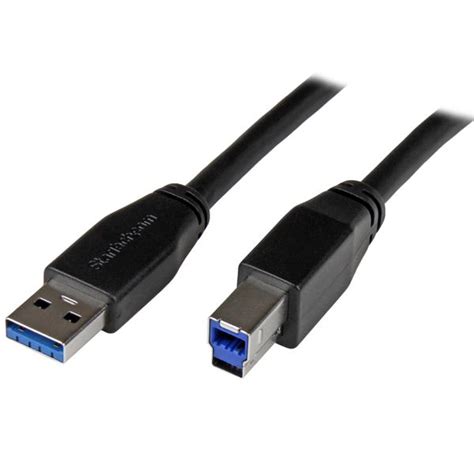 We're seeing more and more devices changing to the new standard, and it's now almost impossible to find an android phone above $300 that's not using it. Active USB 3.0 USB-A to USB-B Cable - M/M - 10m (30ft ...