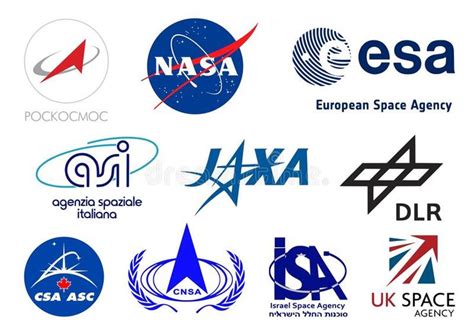 World Space Agencies Logos Vector Logos Collection Of The