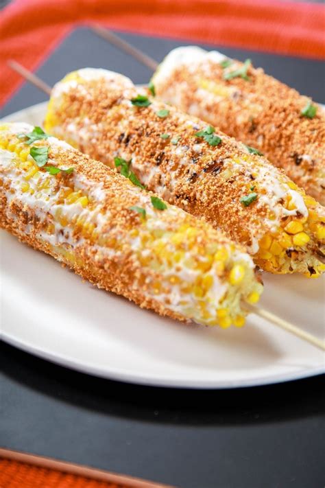 It's seasoned with chili powder and a hint of cumin. Mexican Street Corn aka Elote Recipe