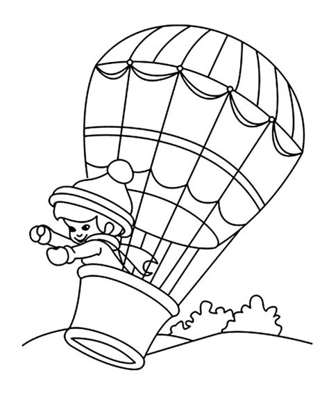 Gambar Mewarnai Balon Udara Terbaru