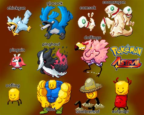Moar Mons Pokemon Astral Info And Types In The Comments R