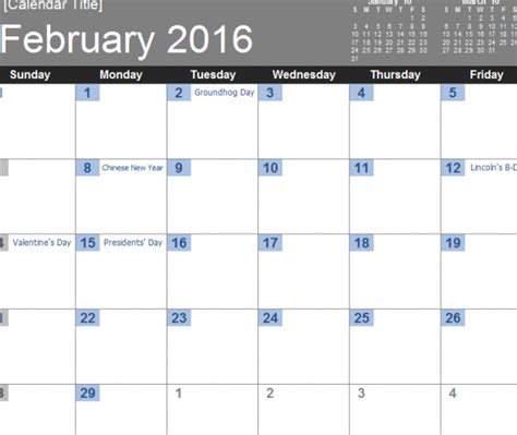 Calendars, invoices, trackers and much more. 2016 Simple Calendar - My Excel Templates