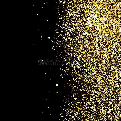 Sparkling Black And Gold Glitter Background Vector Gold Glitter
