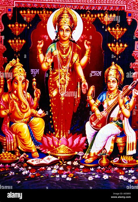 Diwali Story Hindu Gods Stock Photo Alamy
