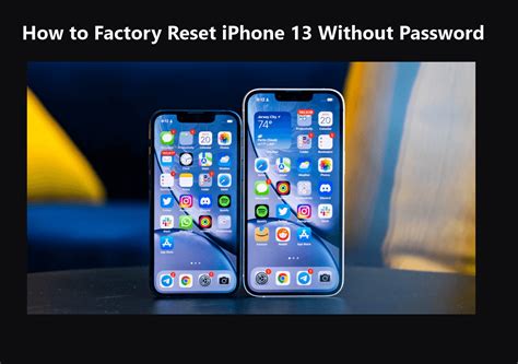 How To Factory Reset Iphone Without Password In Detail Easeus