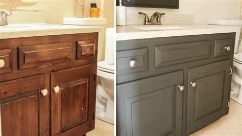 How To Paint Bathroom Cabinets And Make Them Look Good