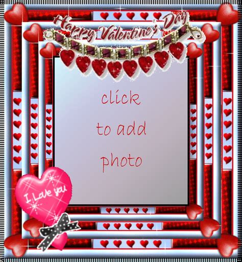 Happy Valentines Day Love Frame Valentines Day I Love U Frame Mgielow