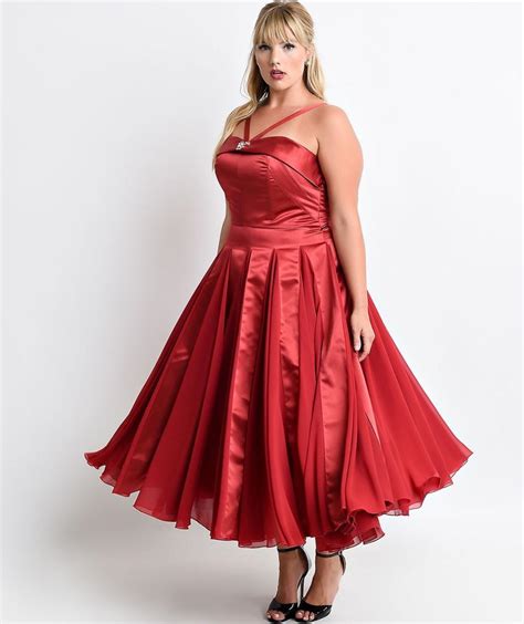 Sexy Plus Size Satin Dress Fashion Dresses