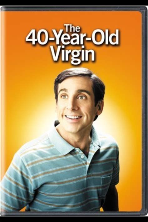 The 40 Year Old Virgin Unratedd Dvd Cover With An Image Of A Man
