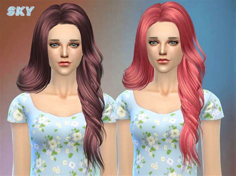 The Sims Resource Sims4 Skysims Hair 210