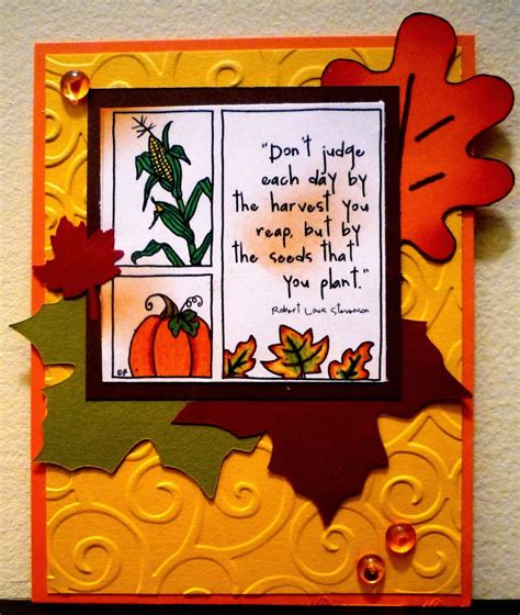 Crafting on the Cheap: Fall Harvest | Fall harvest, Cards, Harvest