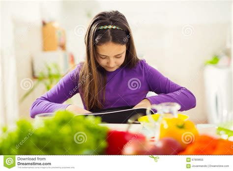 Girl Puts A Snack In A Bag For School Stock Image Image Of Eating