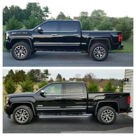 2009 Gmc Sierra Leveling Kit Before And After